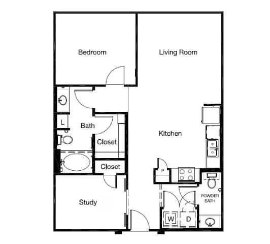 Unit 1343 1343 floor plan