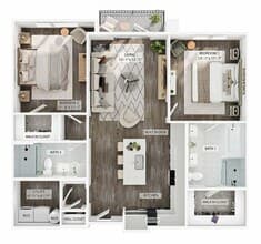 2BR/2BA - B3 025 floor plan