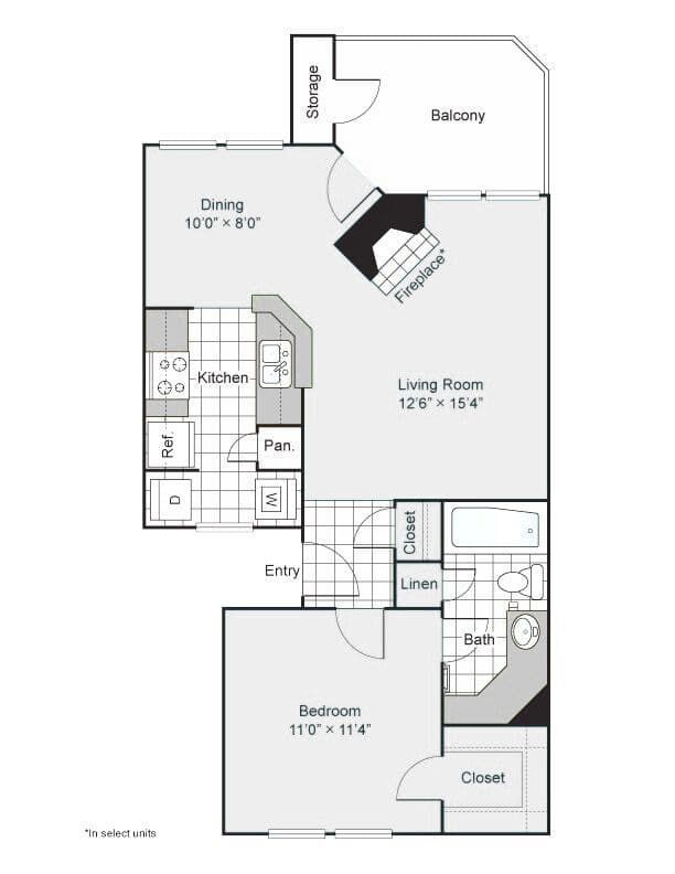 Unit 1406 1406 floor plan