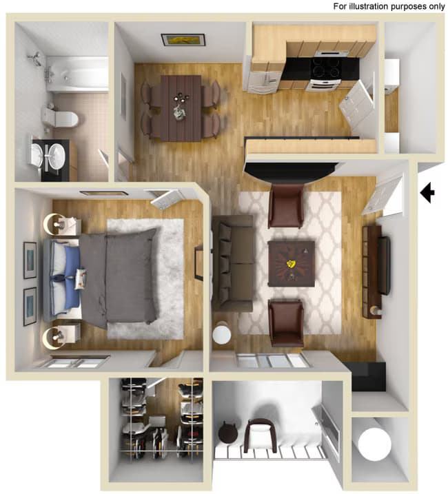 Unit 1121 323 floor plan