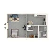 0D - AFFORDABLE 432 floor plan