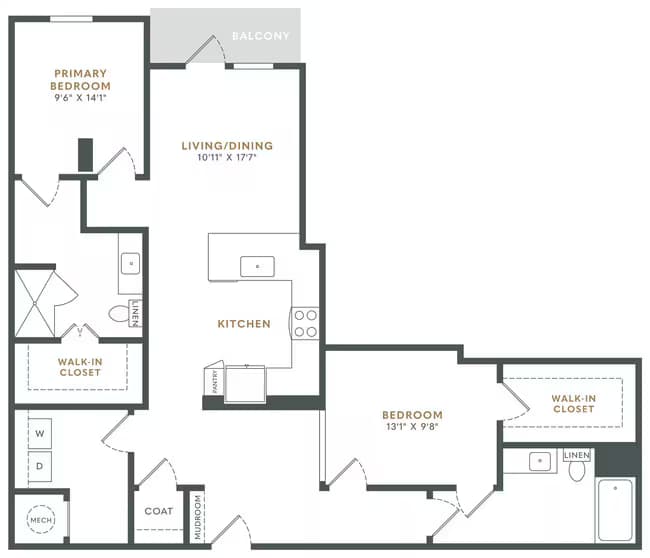 Unit 208 208 floor plan