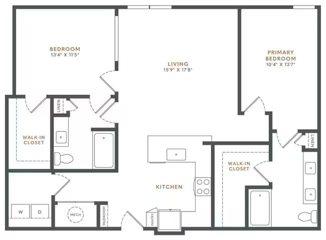 Unit 107 107 floor plan