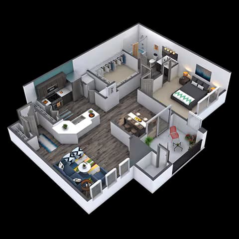 Unit 1136 1136 floor plan