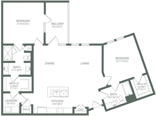 Unit 1331 1331 floor plan