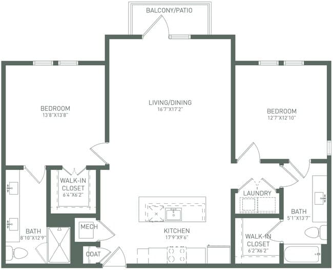 Unit 1364 1364 floor plan