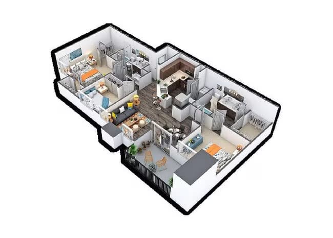 Unit 2223 2223 floor plan