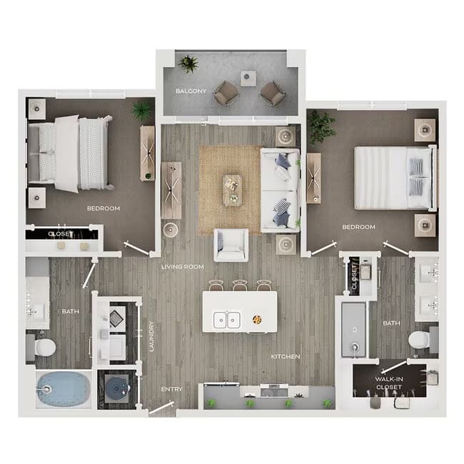 Unit 1439 1432 floor plan