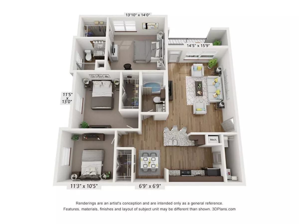 C1 4203 floor plan