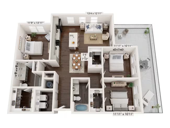 Unit 01332 01332 floor plan