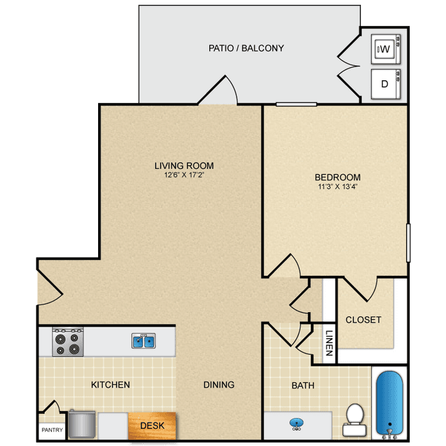 Unit 12201 12305 floor plan