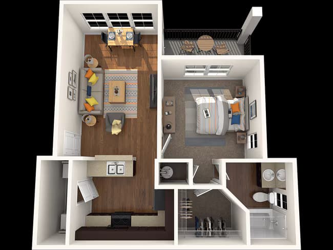 Unit 828 311 floor plan