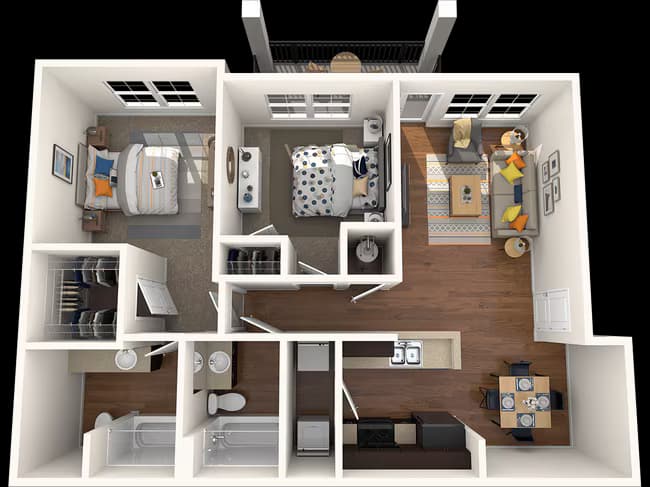 Unit 422 427 floor plan