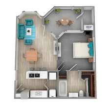 A1 0834 floor plan