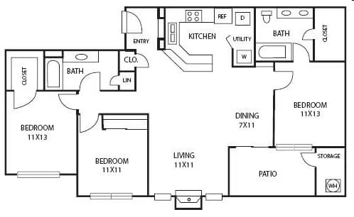 Unit 1002 1002 floor plan