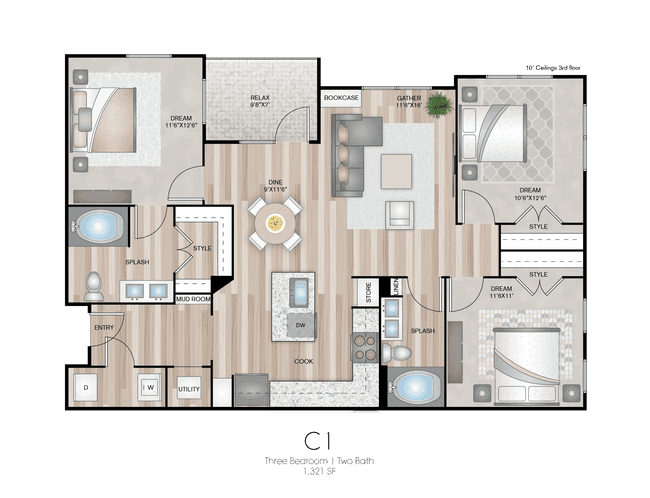 Unit 1722 1722 floor plan