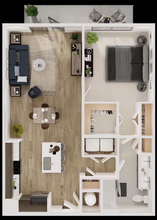 Unit 4113 4430 floor plan