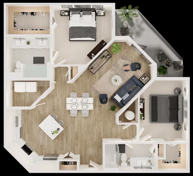 Unit 4212 1122 floor plan