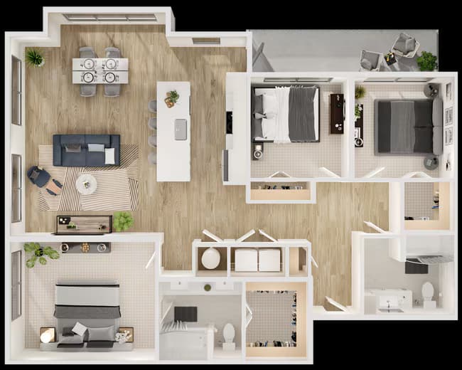Unit 3413 3413 floor plan