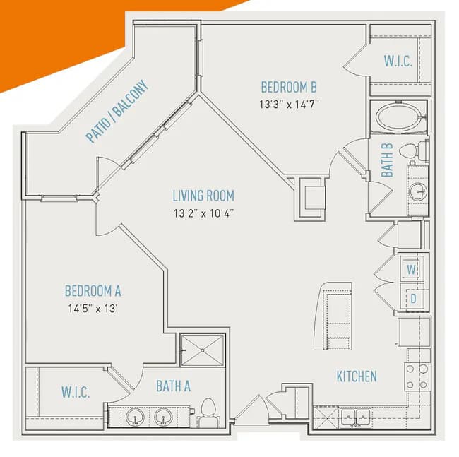 Unit 5217 2330 floor plan