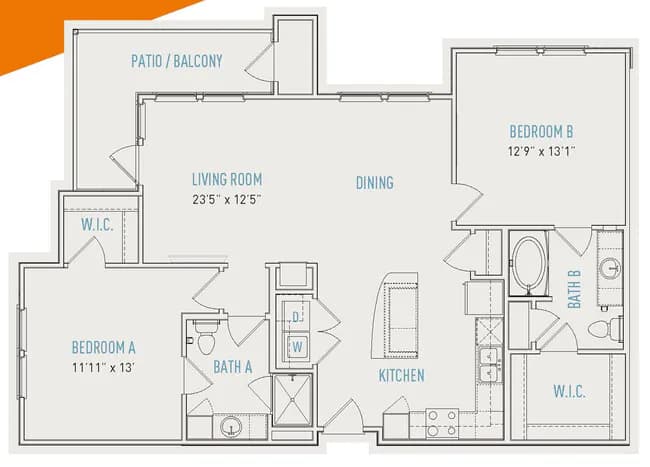 Unit 1427 2131 floor plan