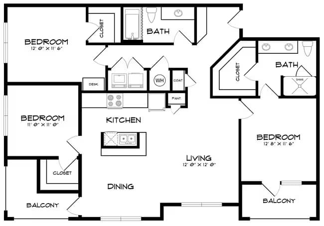 Unit 7301 7301 floor plan