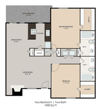 2x2 227 floor plan