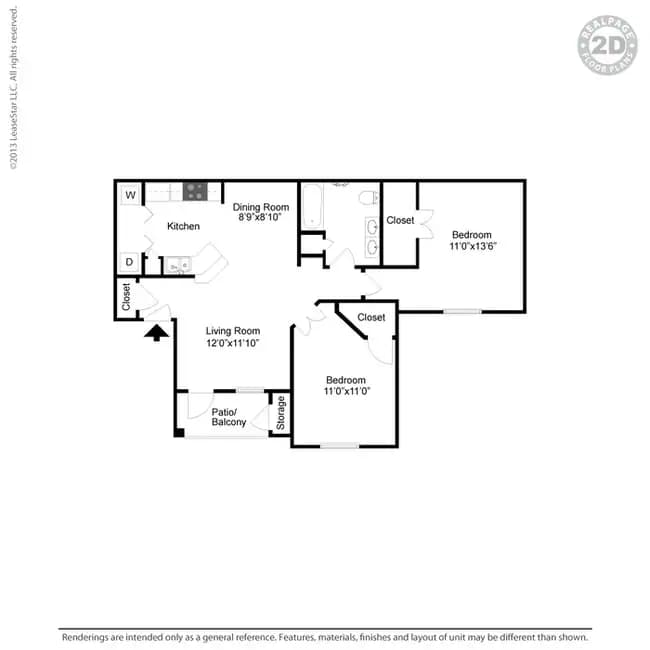 Unit 1032 1032 floor plan