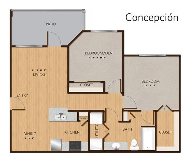 Unit 02308 02308 floor plan