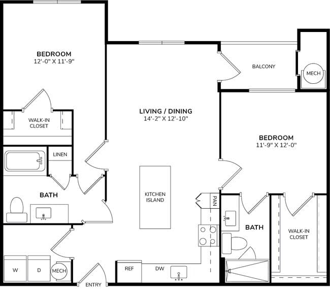 Unit 01107 03306 floor plan
