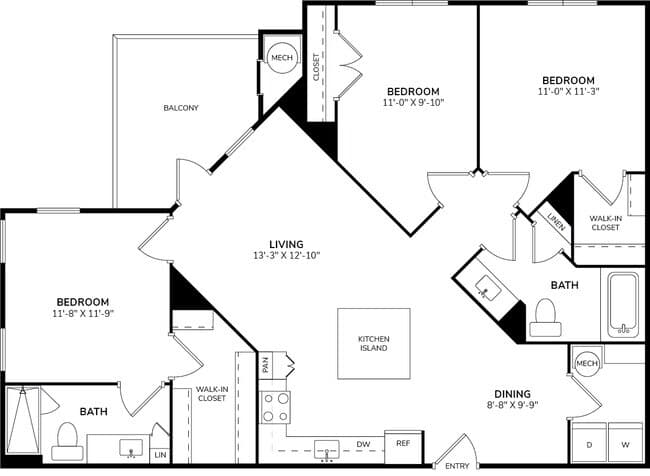 Unit 01112 01110 floor plan