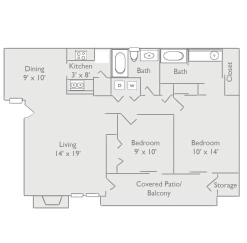 Unit 1212 913 floor plan