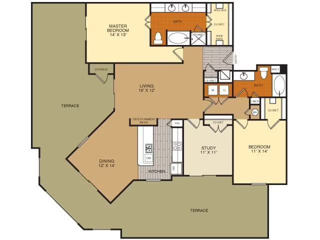 Unit 1439 1439 floor plan