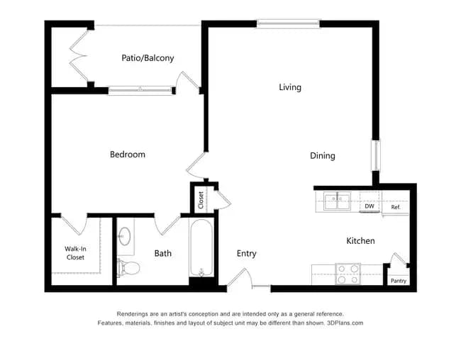 Unit 1303 1801 floor plan