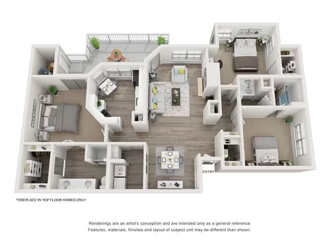 Lantana - Updated B1218 floor plan