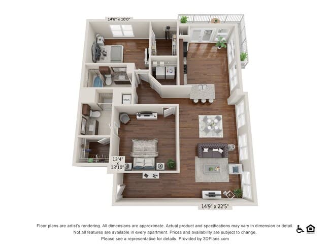 B7 414 floor plan