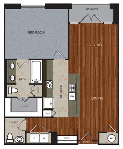 Unit A102 A102 floor plan