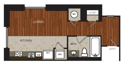 Studio 3 D415 floor plan