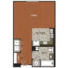 Studio 6 A509 floor plan