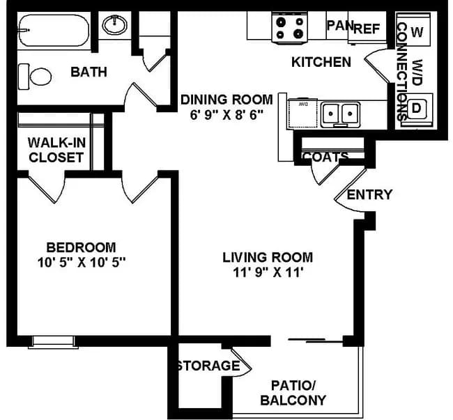 Unit 12206 12205 floor plan