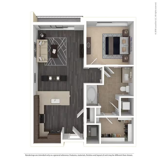 1E 203 floor plan