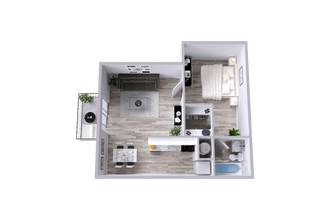 A1 | 1 Bed | 1 Bath 2195 floor plan