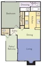 1 Bedroom | 1 Bath 204 floor plan