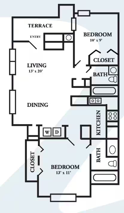 Unit 6309C 6309C floor plan