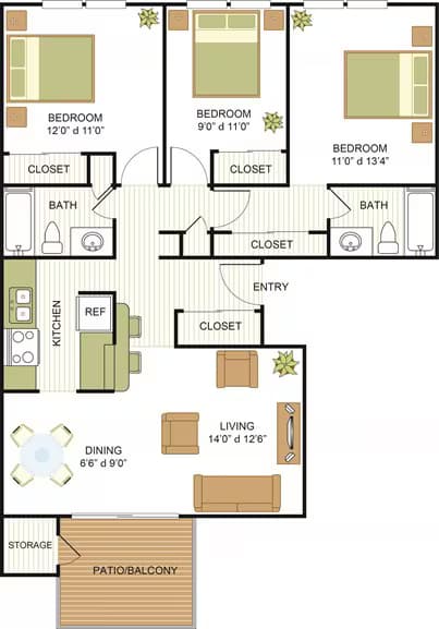 The 1094 2101 floor plan