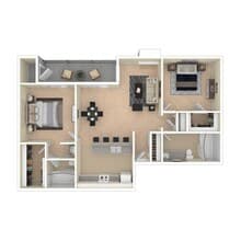 2x2 232 floor plan