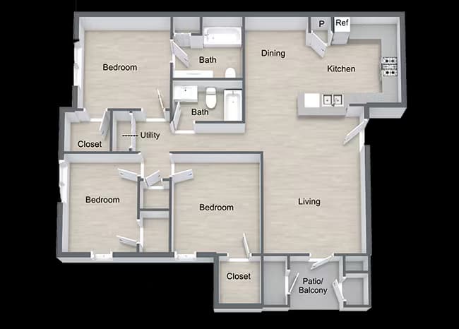 Unit 7108 7201 floor plan