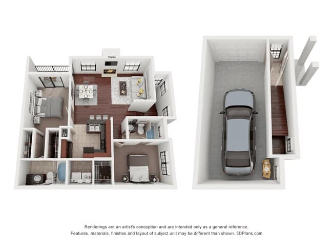 B1 - Attached Garage 2124 floor plan