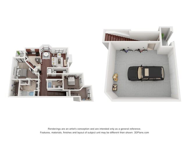 B6 - Attached Garage 1421 floor plan