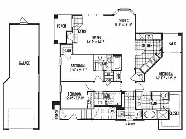 Unit 2323 2821 floor plan